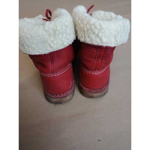 Duckfeet Arhus Shearling Red Boots EU 39 US Women's 8.5-9 Or Men's 7 - Picture 4 of 14